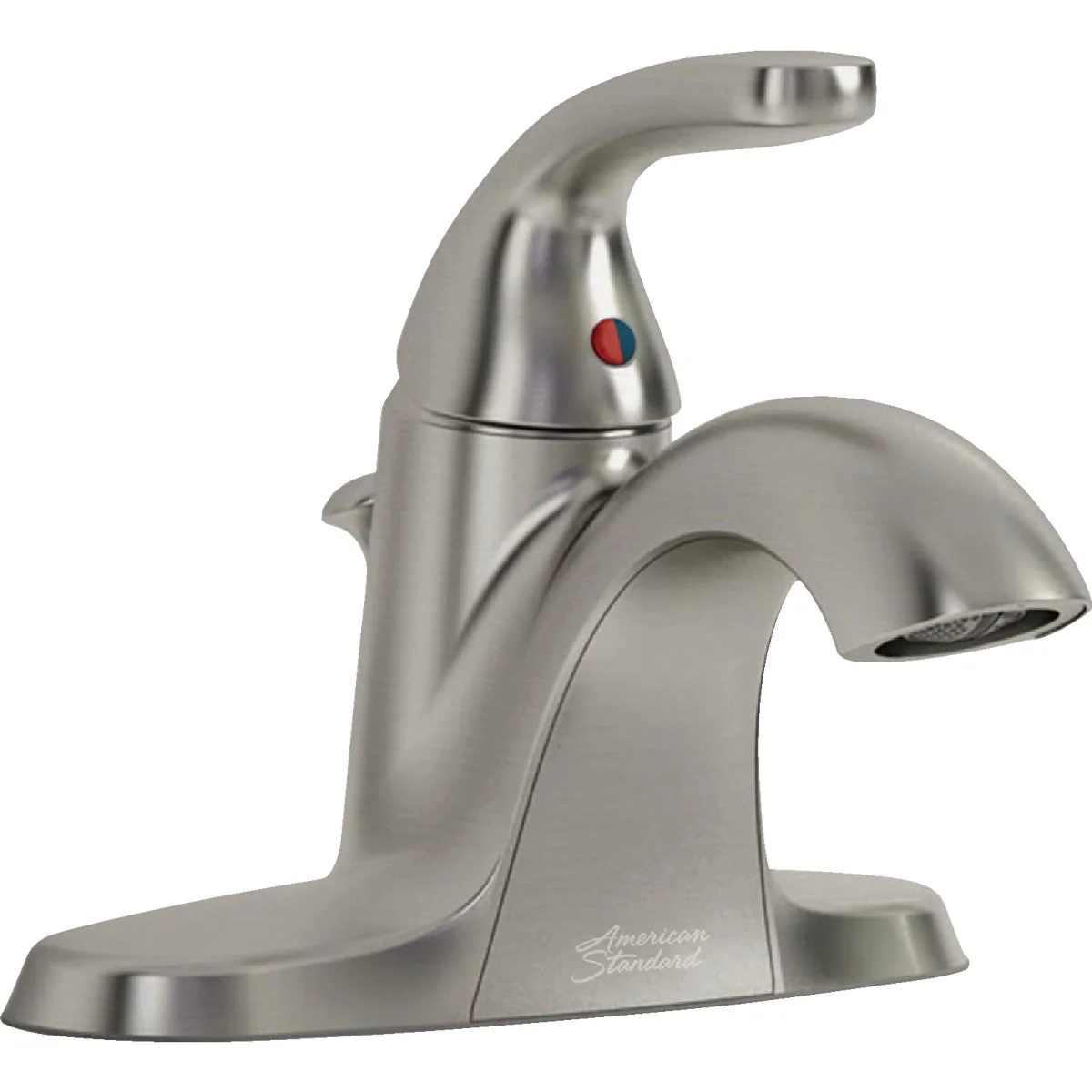 Professional American Standard Cadet Brushed Nickel 1-Handle Lever 4 In. Centerset Bathroom Faucet with Pop-Up Excellent