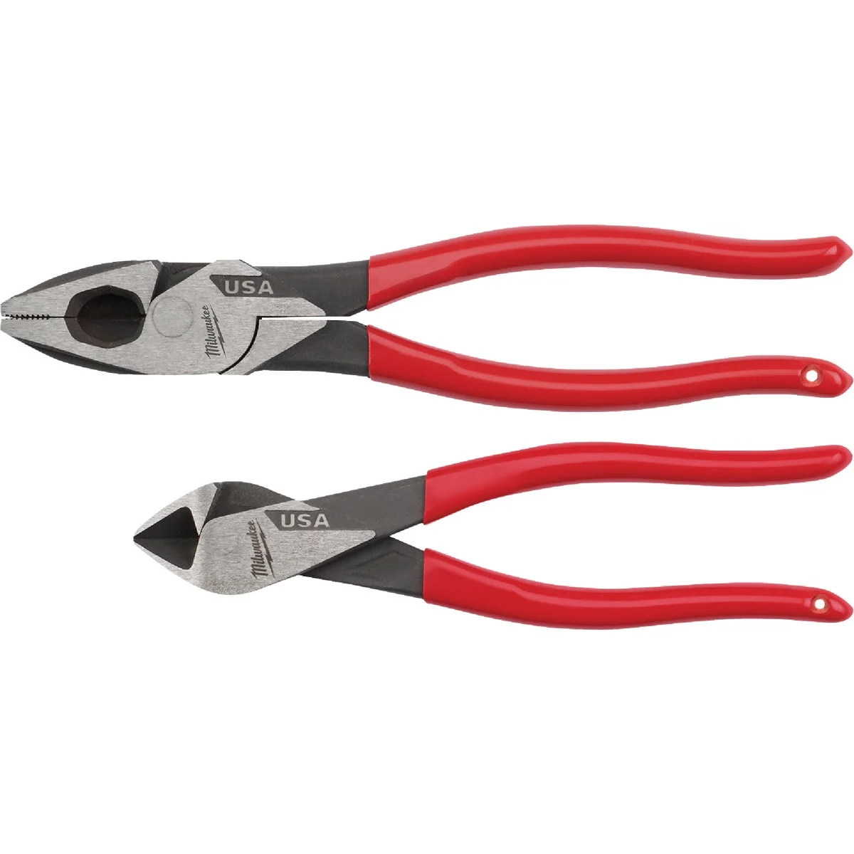 Specialty Milwaukee Dipped Grip Cutting Pliers Set 2-Piece Relaxed