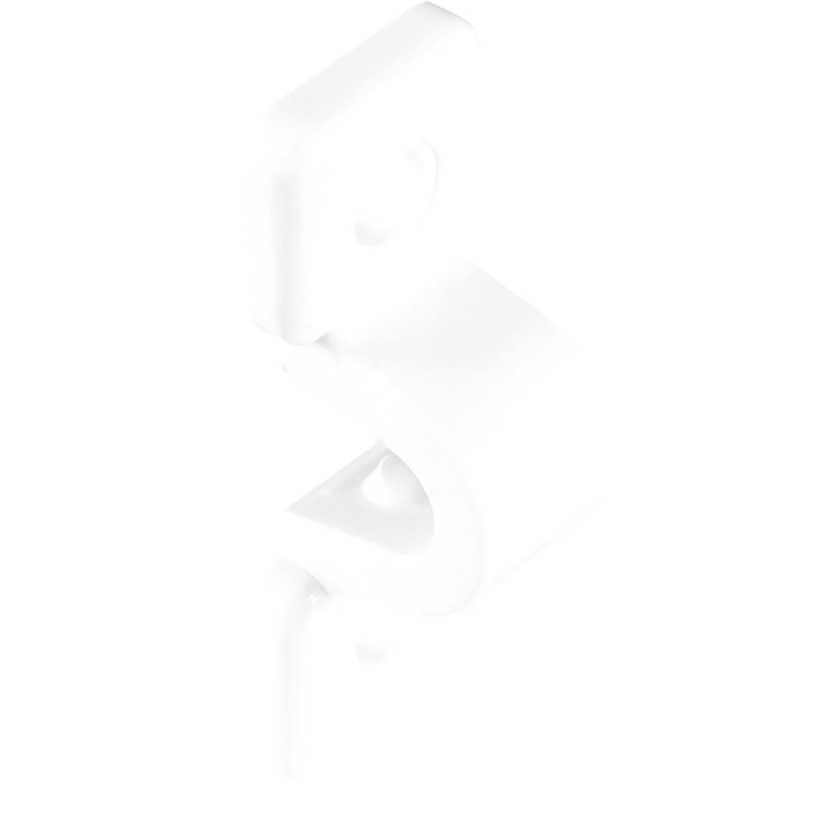 First-Class Rubbermaid White Universal Direct Mount C-Clamp Clips 20-Count Trendy