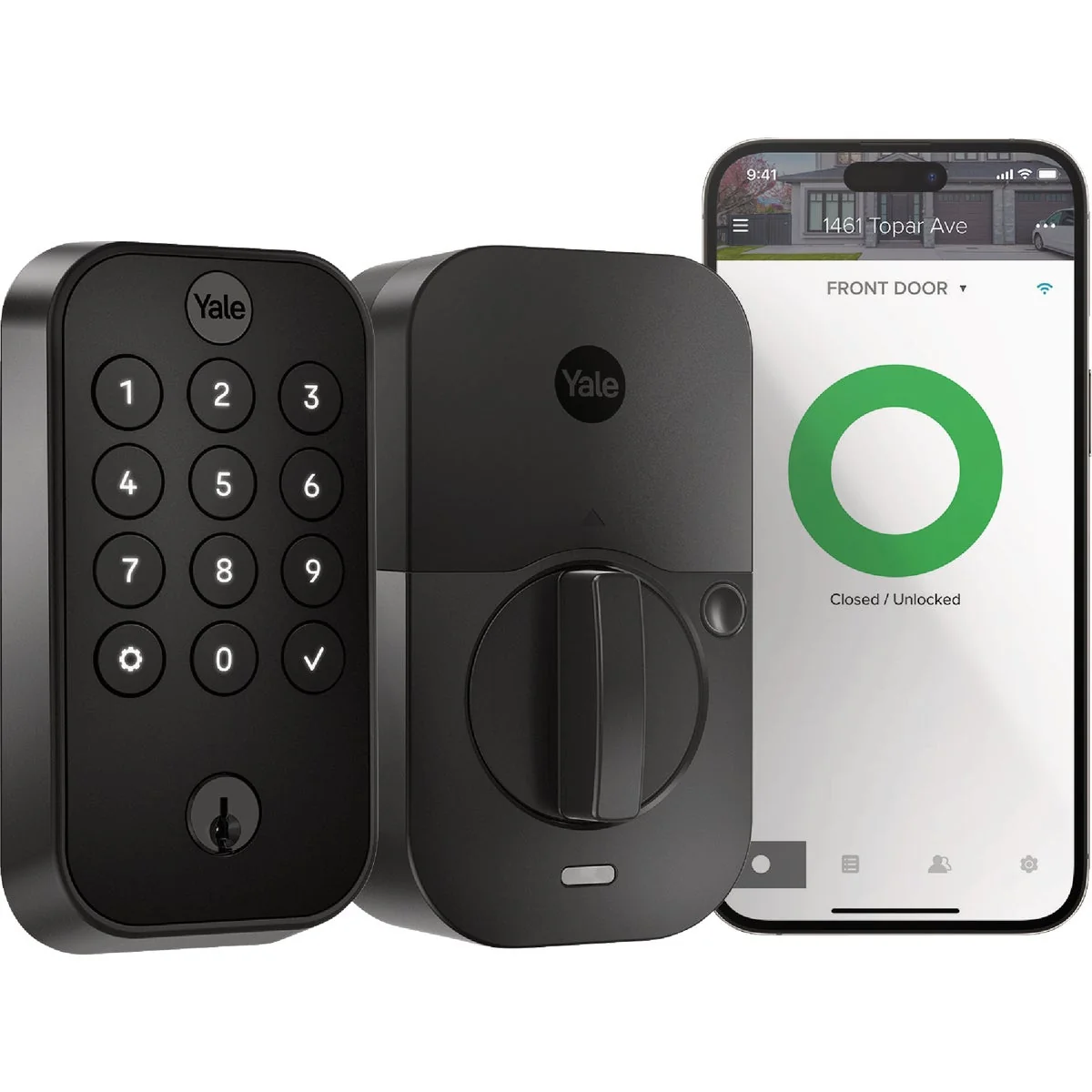 Selected Yale Assure Black Electronic Lock Keypad Deadbolt with WiFi Fine Crafted