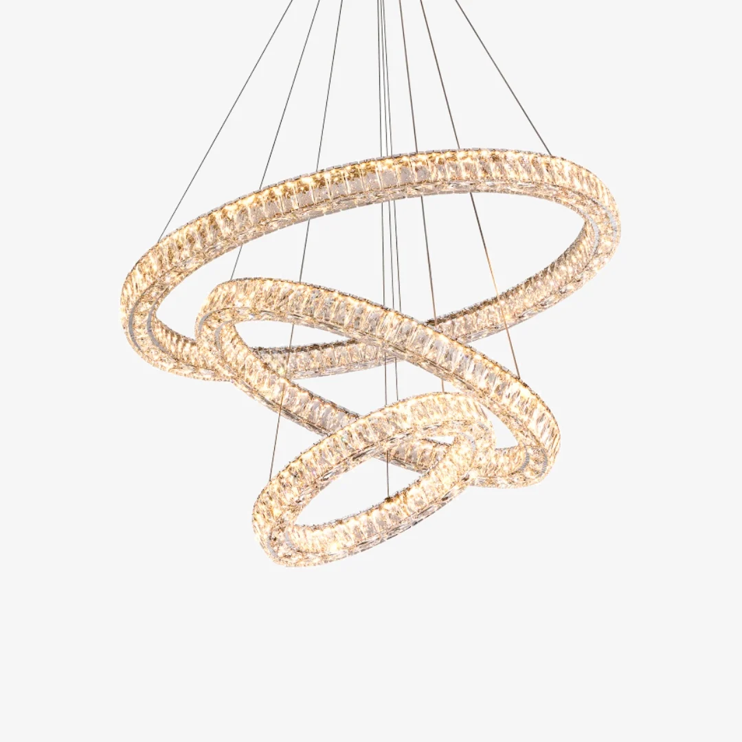 Green Halo Crystal Chandelier Advanced