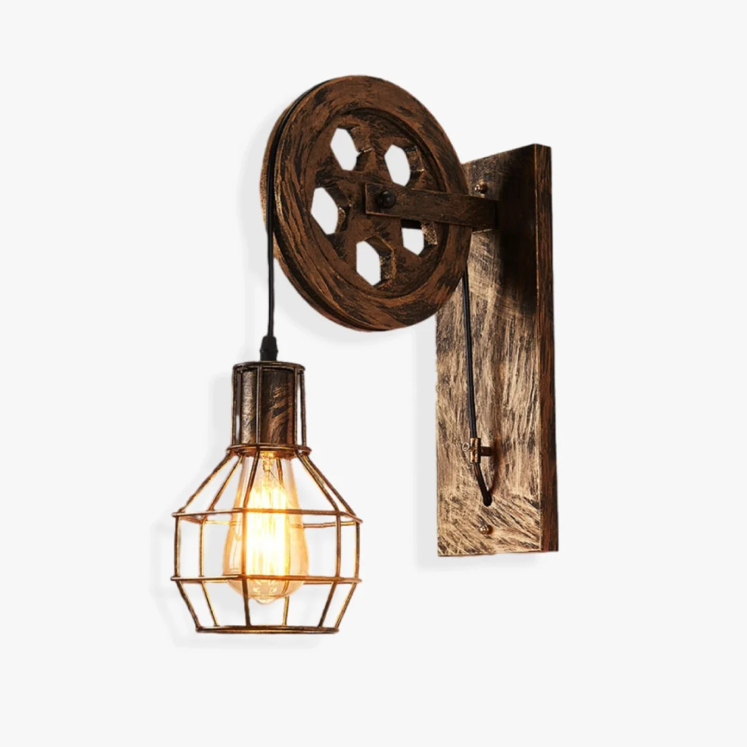 Relaxed Vintage Iron Wall Lamp Soft