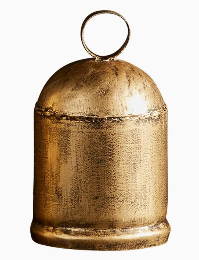 Next-Generation Gold Toned Rustic Bell 4 Contemporary
