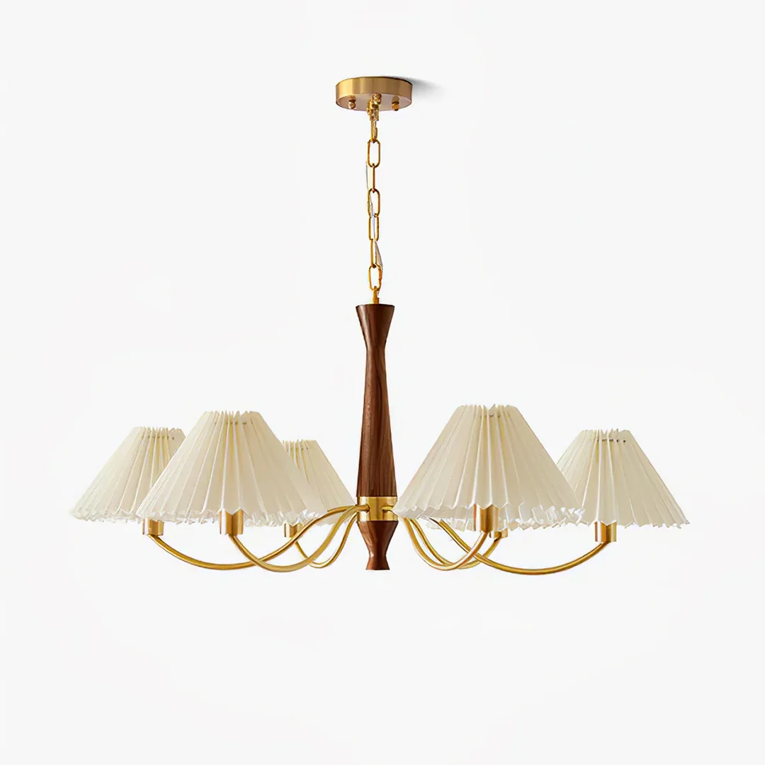Soft Pleated Fabric Chandelier Artisan