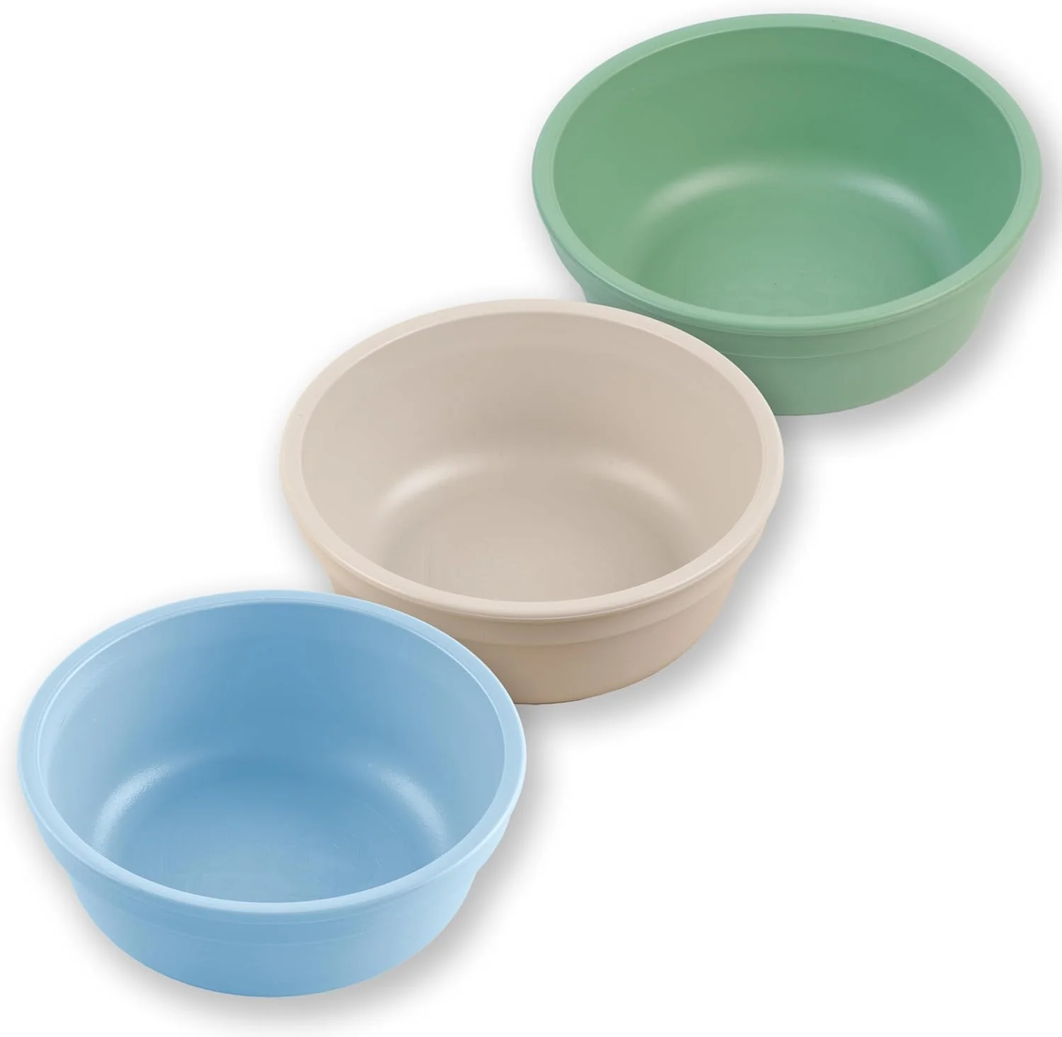 Fashionable Re-Play 12 oz. Toddler Bowls Set of 3 – Kids Deep-Walled Durable amp Reusable Snack and Meal Bowls Dishwasher amp Microwave Safe BPA- Made in USA from Recycled Plastic Beach Baby Professional