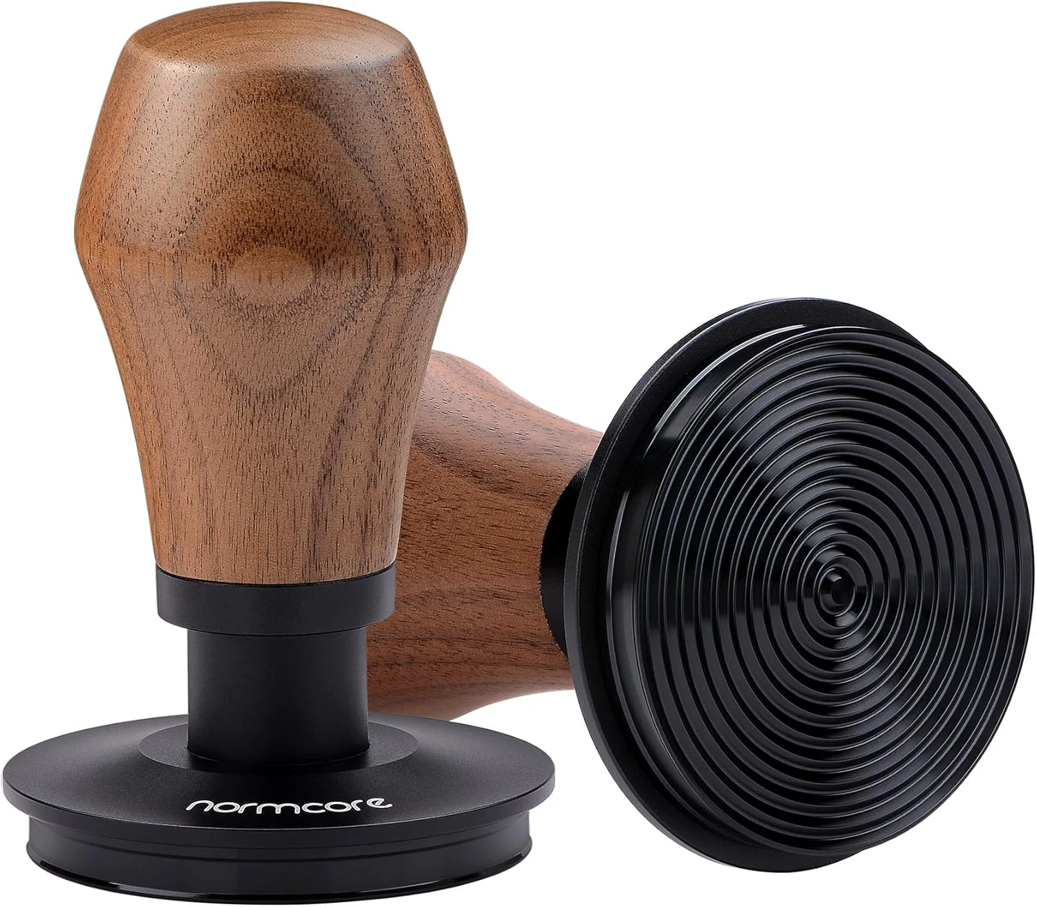 Relaxed Normcore 58.5mm Espresso Coffee Tamper V4 – Spring Loaded Tamper With Titanium PVD Coating Ripple Base -15lb 25lb 30lbs Springs Pure
