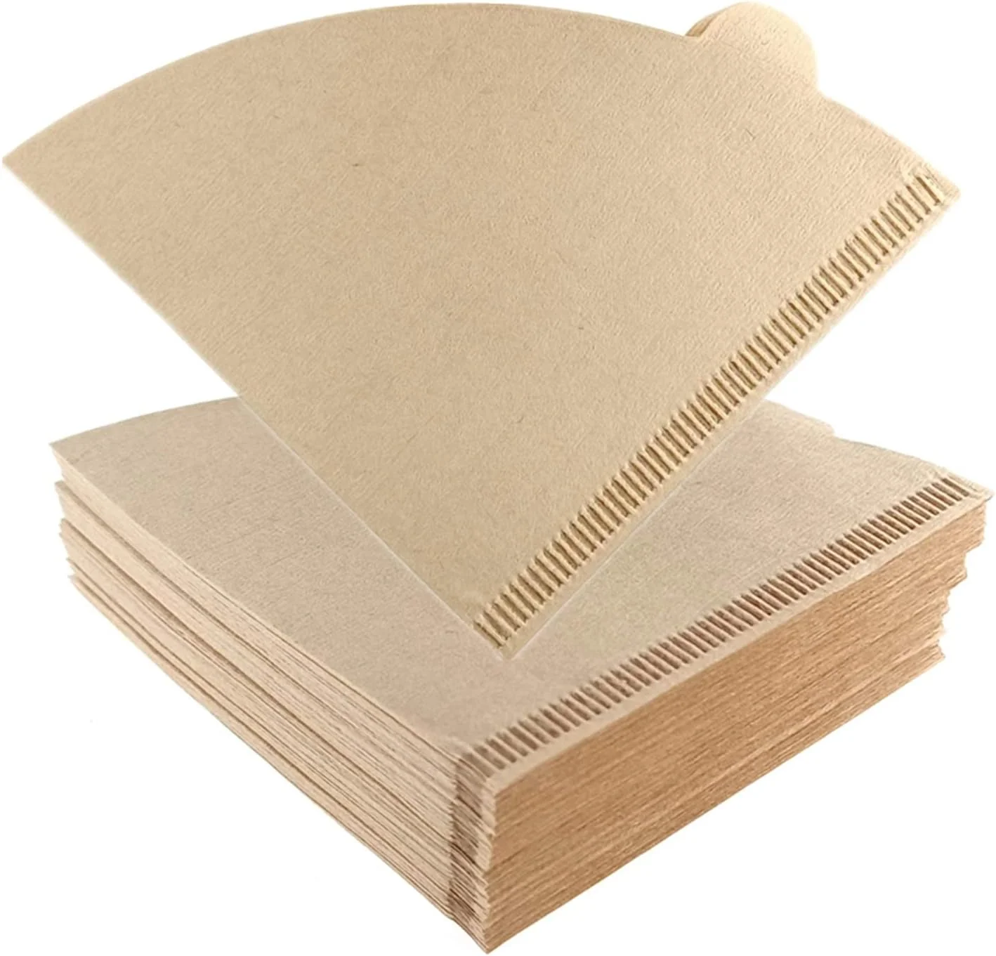 Eco-Friendly 100PCS Coffee Filter Disposable Unbleached Cone Filter Papers Size 01 for Coffee Dripper Pour Over Coffee Maker 1-2 Cups Versatile