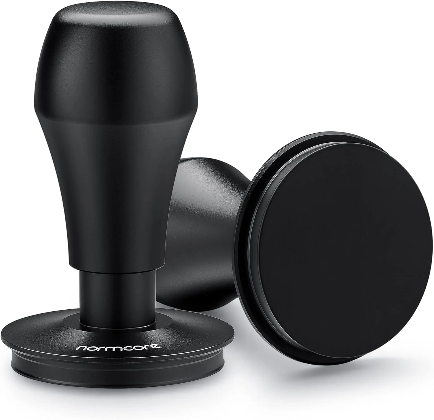 Refined Normcore 58mm Espresso Coffee Tamper V4 – Spring Loaded Tamper With Titanium PVD Coating Flat Base -15lb 25lb 30lbs Springs Fine Crafted