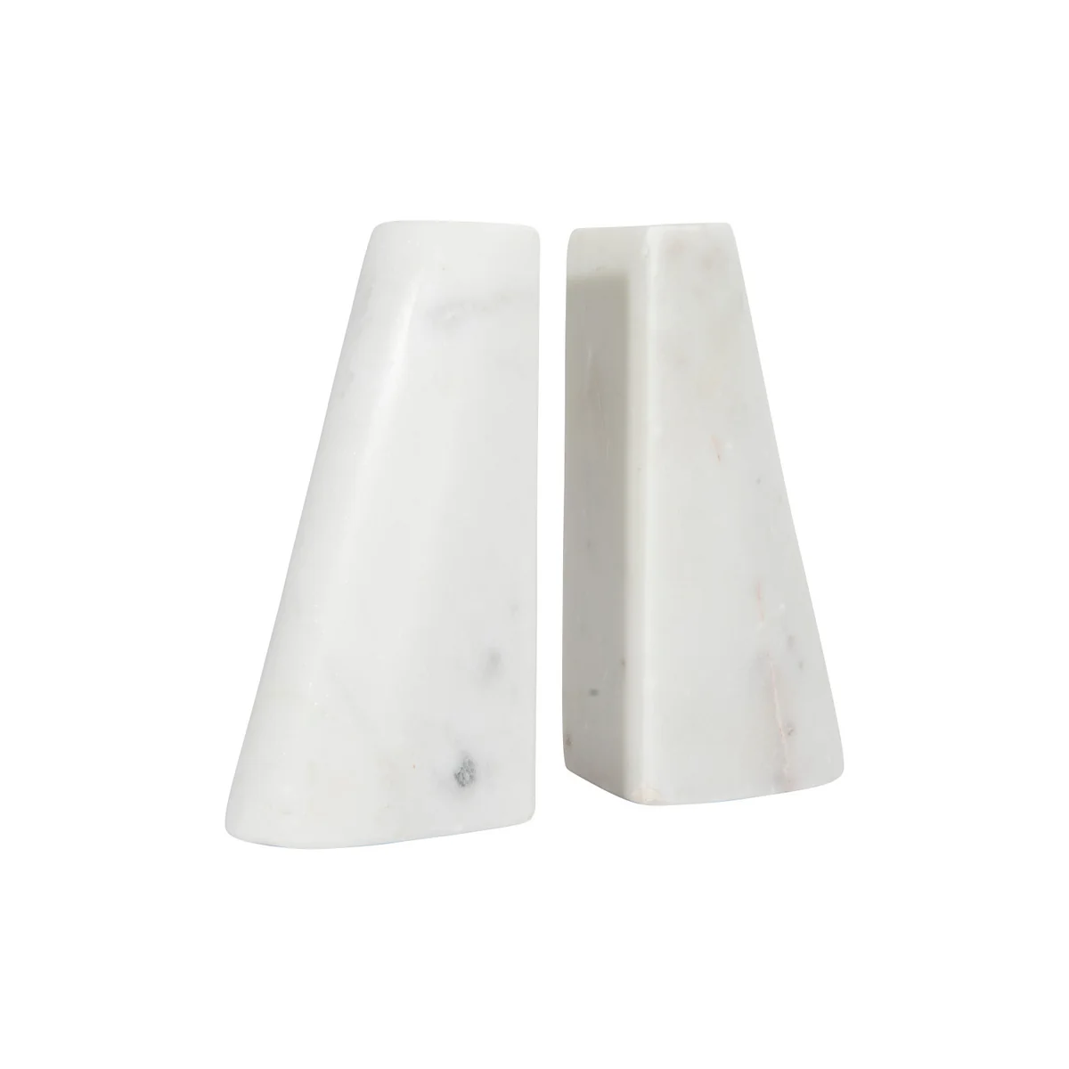 Breathable White Marble Bookends World-Class