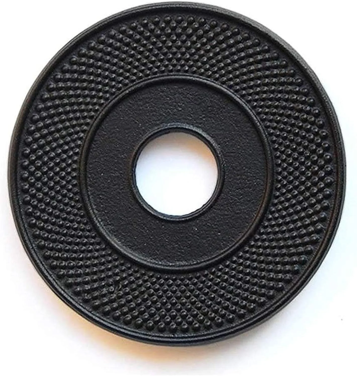 Smart suyika Cast Iron Mat with Rubber Pegs Feet for Japanese Tea Kettle Cast Iron Teapot Black Trivet 5.3in User-Friendly