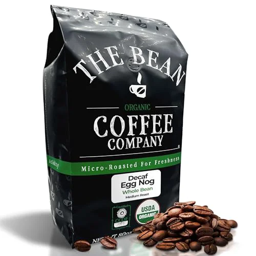 World-Class The Bean Organic Coffee Co. Decaf Egg Nog 80 Ounce Exclusive