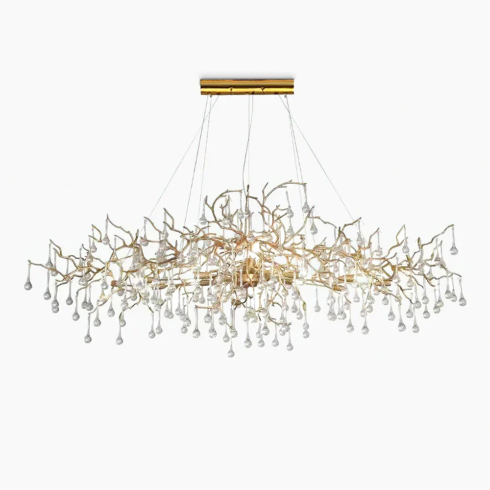 Organic Bijou Crystal Chandelier Premium