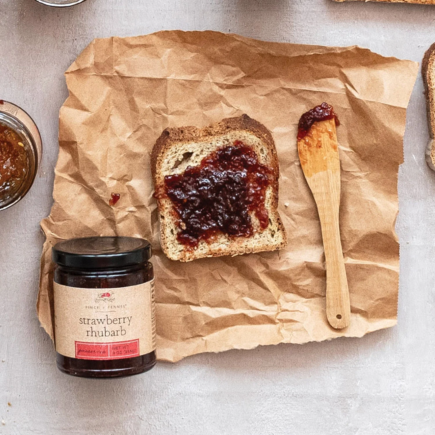 Modern Finch Fennel Strawberry Rhubarb Preserves 9 oz Eco-Friendly