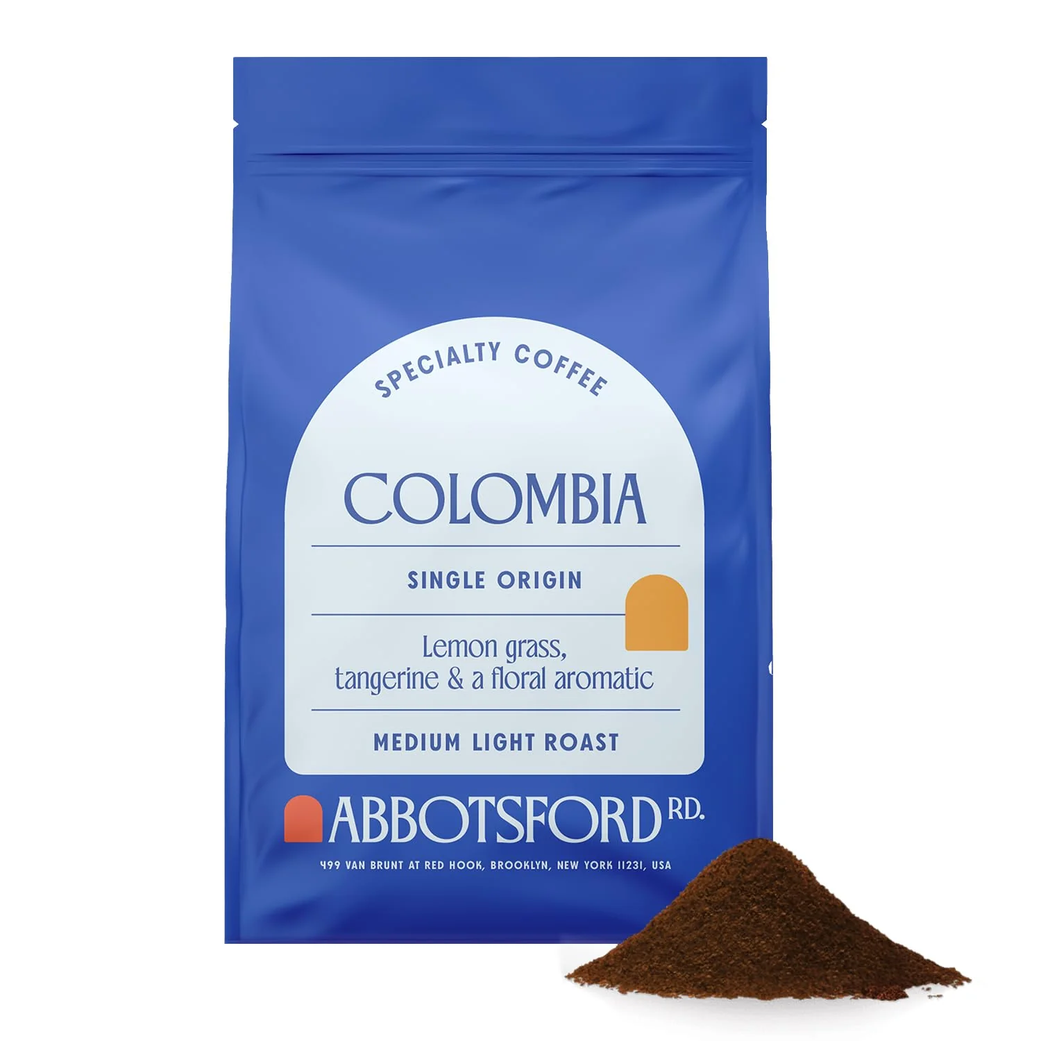 Prestigious Colombia Ground Coffee Single Origin Medium-Light Roast Coffee with Lemongrass Tangerine Floral Aromatic Notes Colombian Specialty 12oz Bag Selected