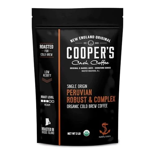 Easy-to-Use Peruvian Organic Cold Brew Coffee 32 Ounce Durable