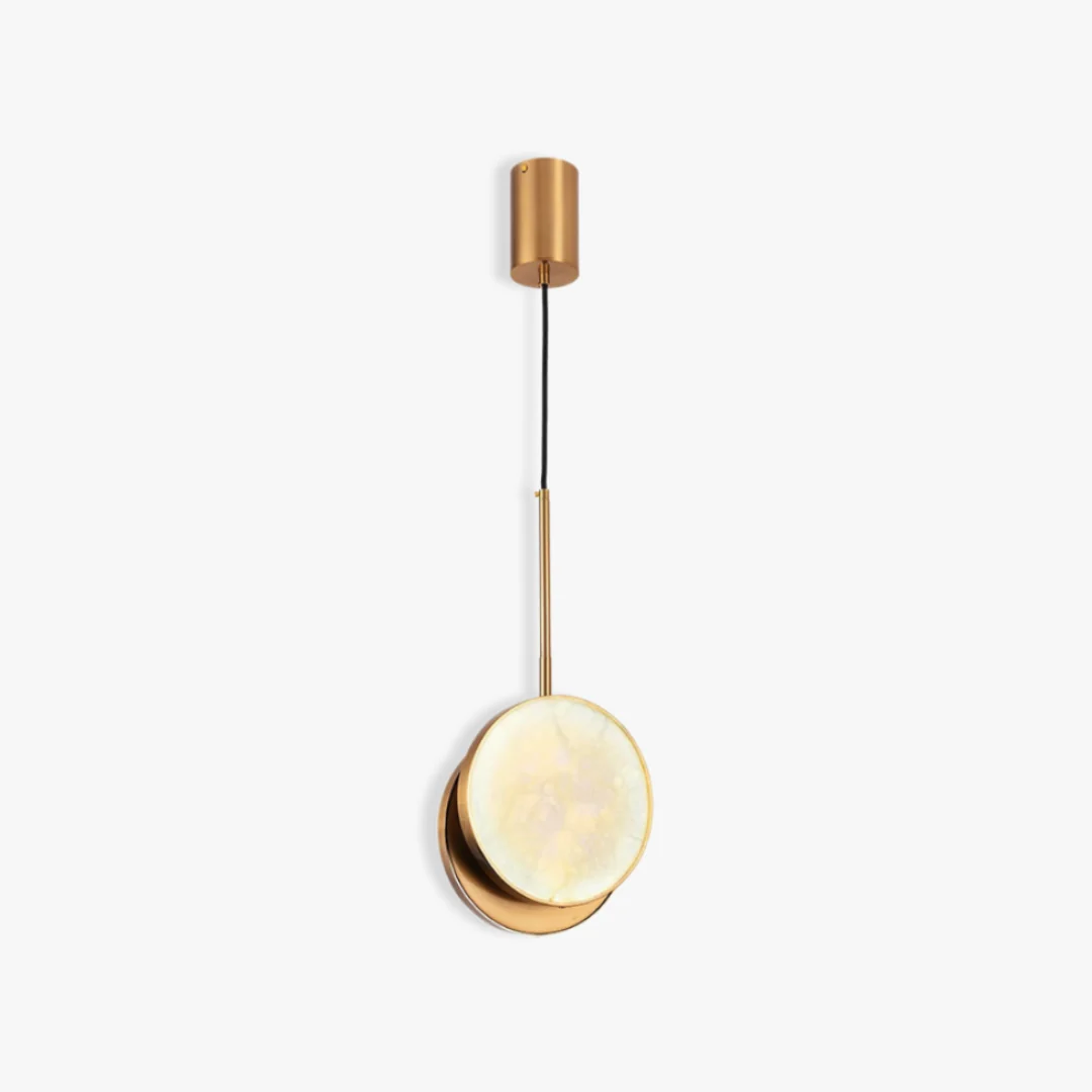 Stylish Alabaster Round Pendant Lamp Eco-Friendly