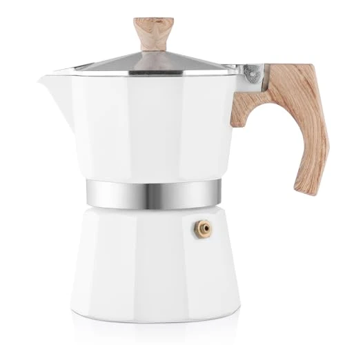 Convenient Stovetop Espresso Maker 3 Cups Moka Pot Cuban Coffee Maker Stovetop Coffee Maker Moka Italian Espresso Versatile