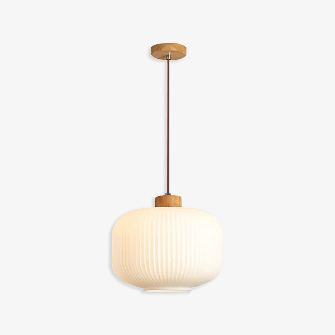 Long-Lasting Lantern Glass Pendant Lamp Minimalist
