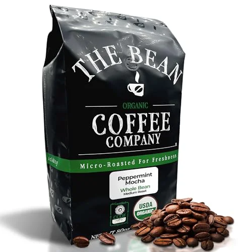 Fine The Bean Organic Coffee Co. Peppermint Mocha 80 Ounce Fine Crafted