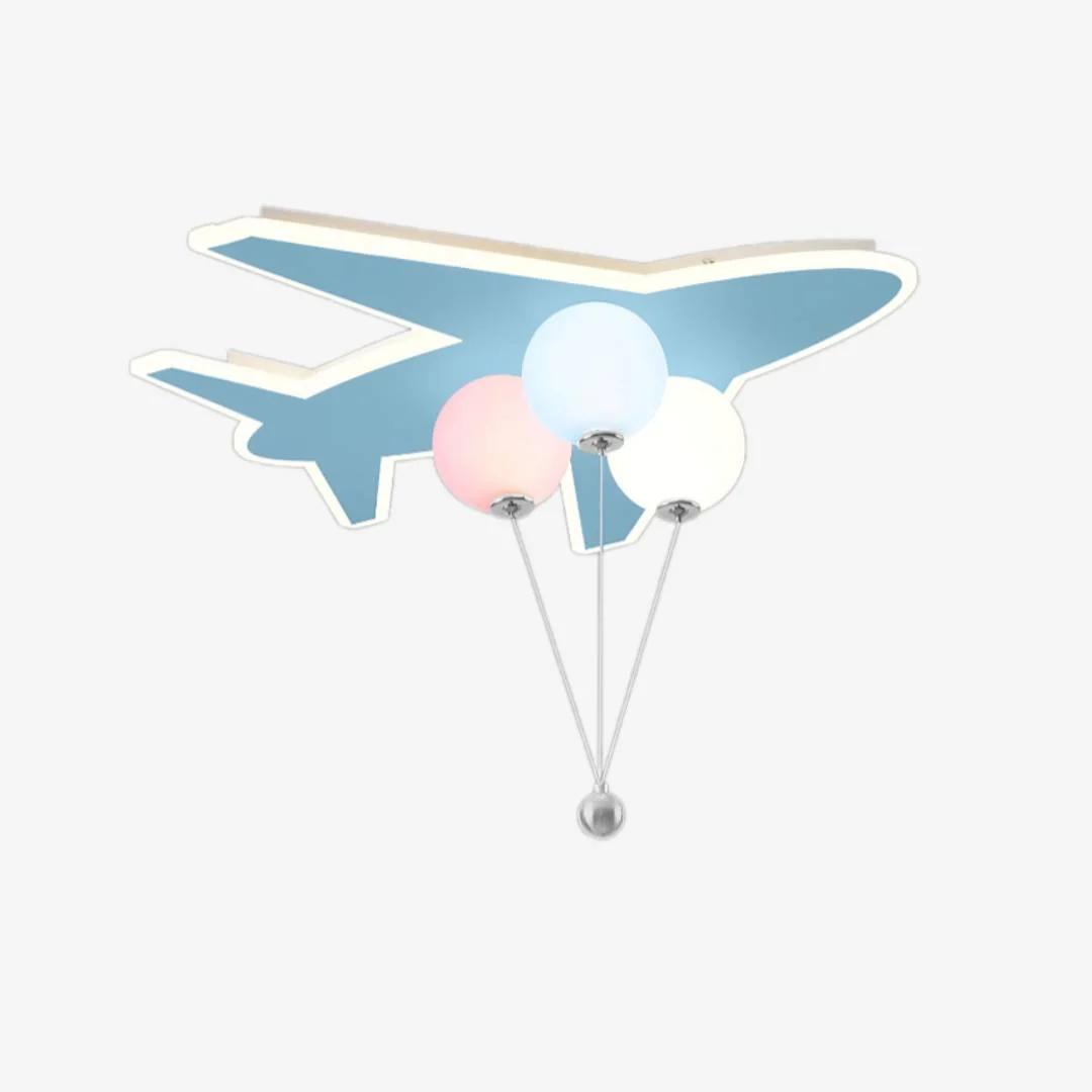 Trendy Airplane Balloon Ceiling Lamp Reusable