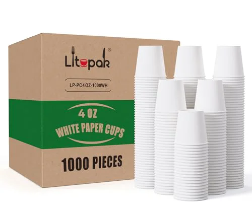 Lightweight 1000 pack 4 oz Disposable Paper Coffee Cups 45.99 Count Fast