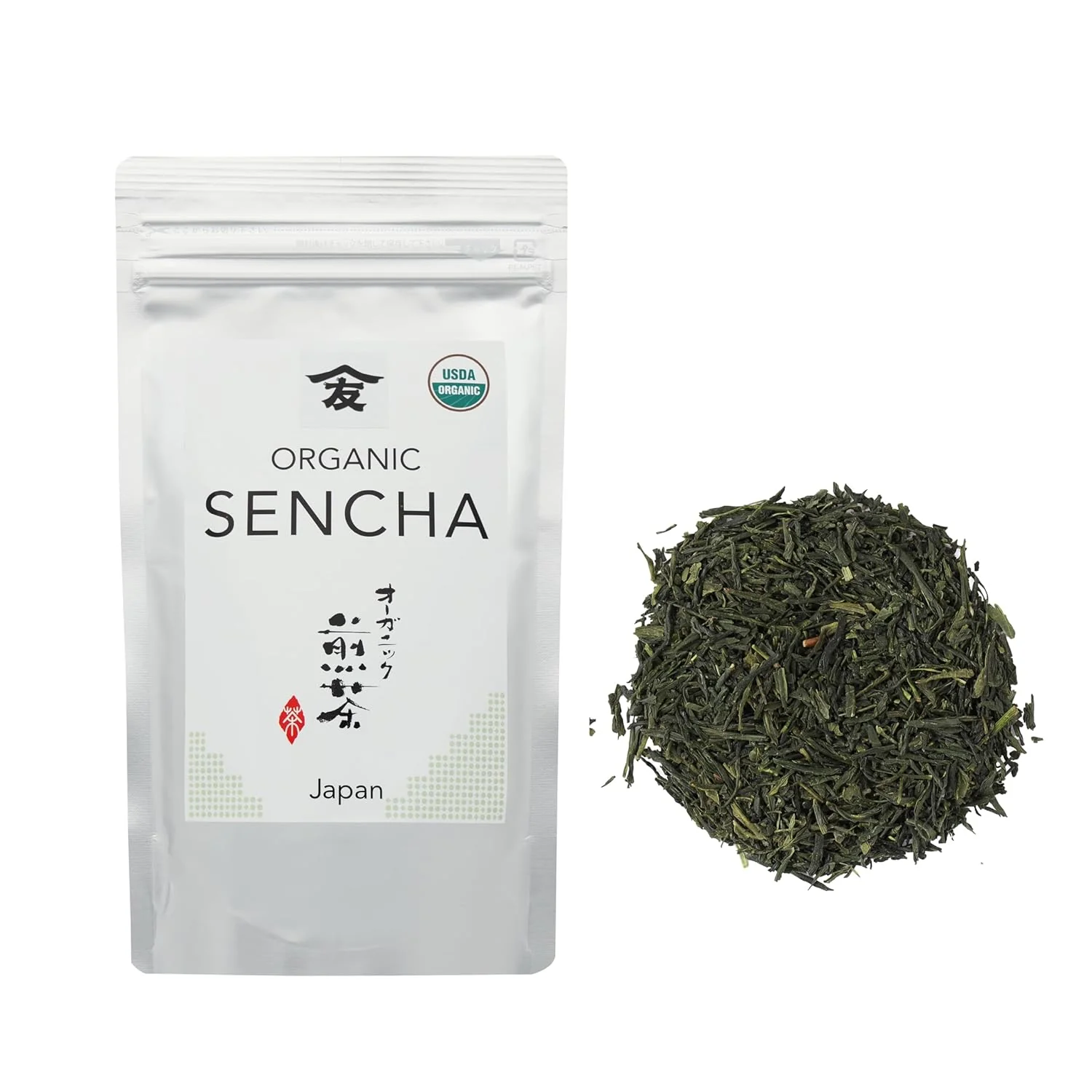 Superior Tomosan Organic Sencha – Loose Leaf Japanese Premium Green Tea USDA Uji-Kyoto 100g 3.5oz Soft