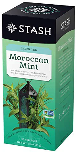Professional Tea Moroccan Mint Green Tea 180 Count Fine