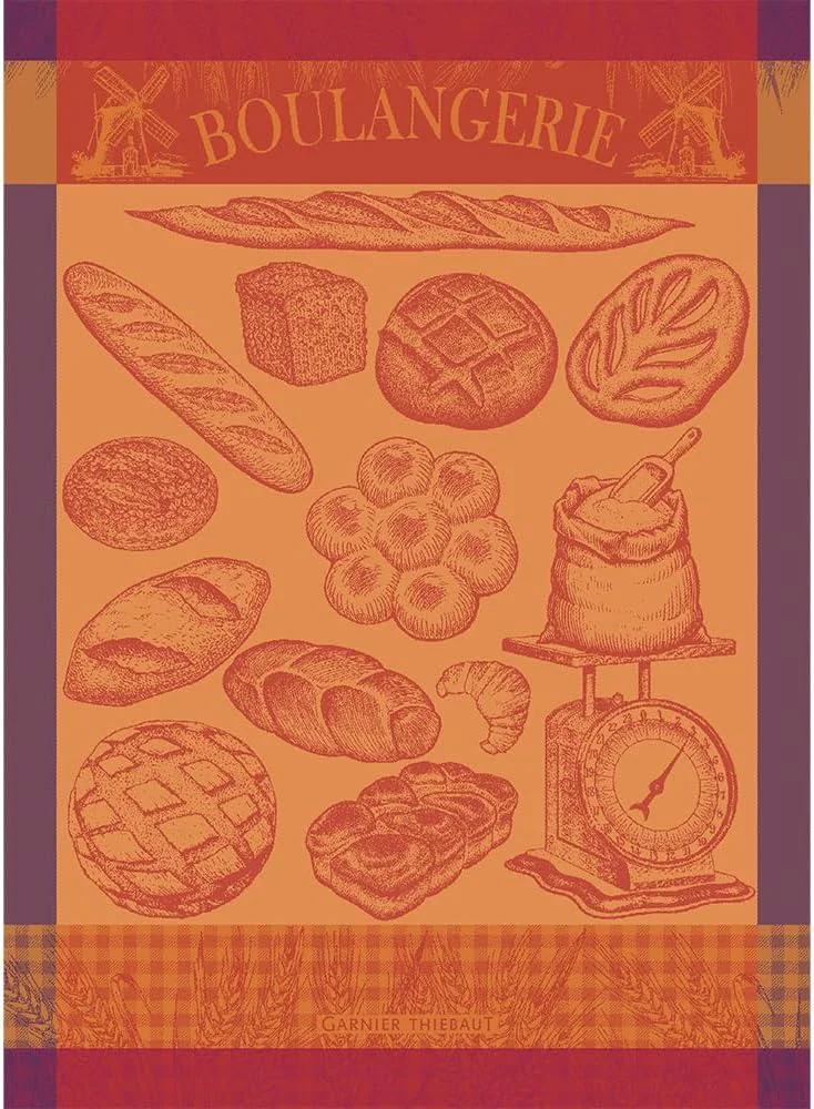 Convenient Garnier Thiebaut Boulangerie Moulin Ambre Moulin Amber Bakery French Kitchen Towel 22 x30 Cotton Jacquard Superior