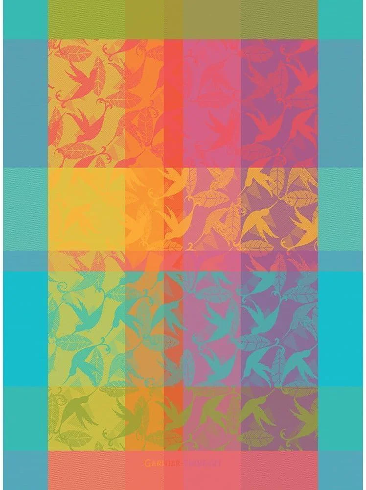 Smart Garnier Thiebaut Mille Colibris Tor Antilles One Thousand Hummingbirds French Kitchen Towel 22 x30 Cotton Jacquard High-Performance
