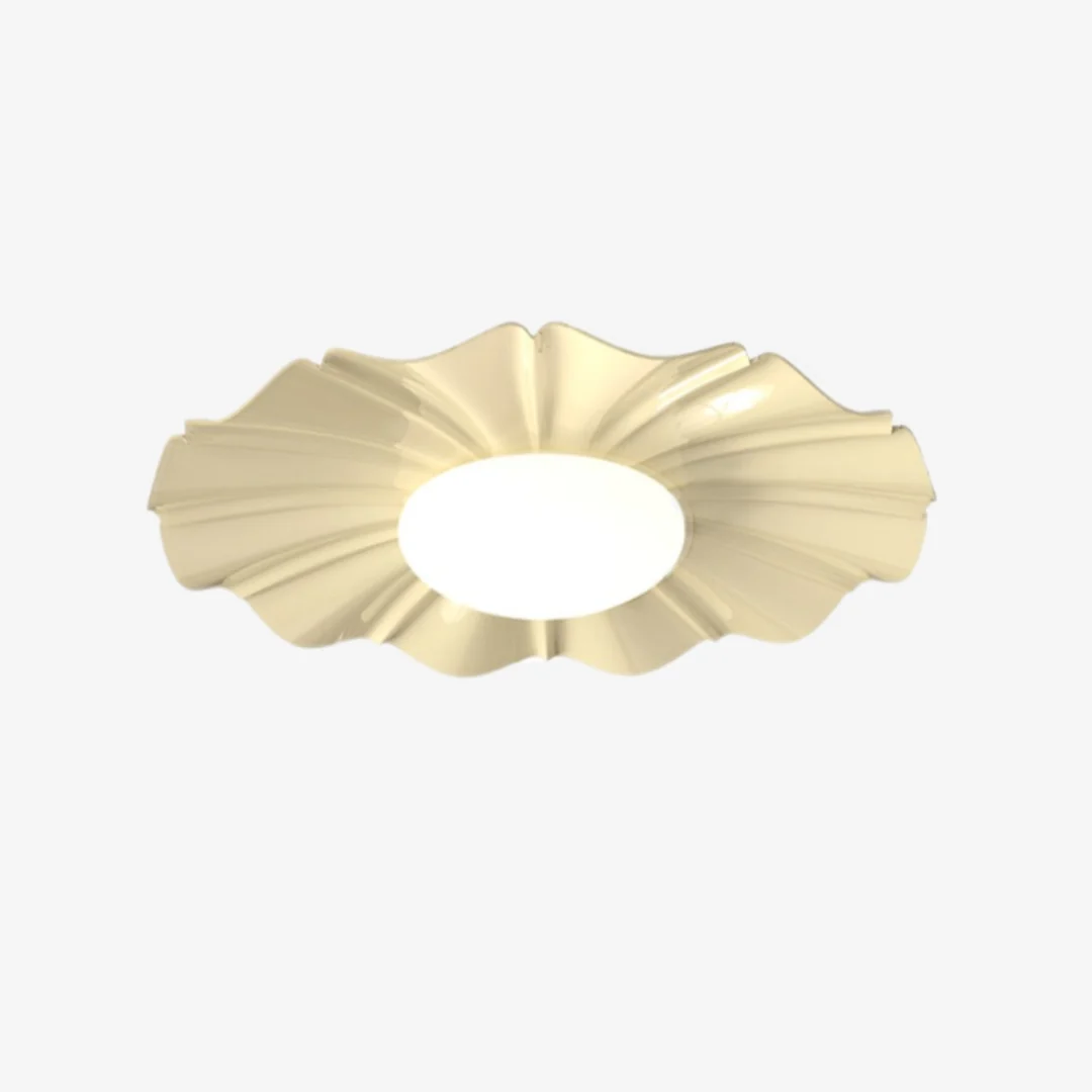 Optimized Cream Lotus Leaf Ceiling Lamp Advanced