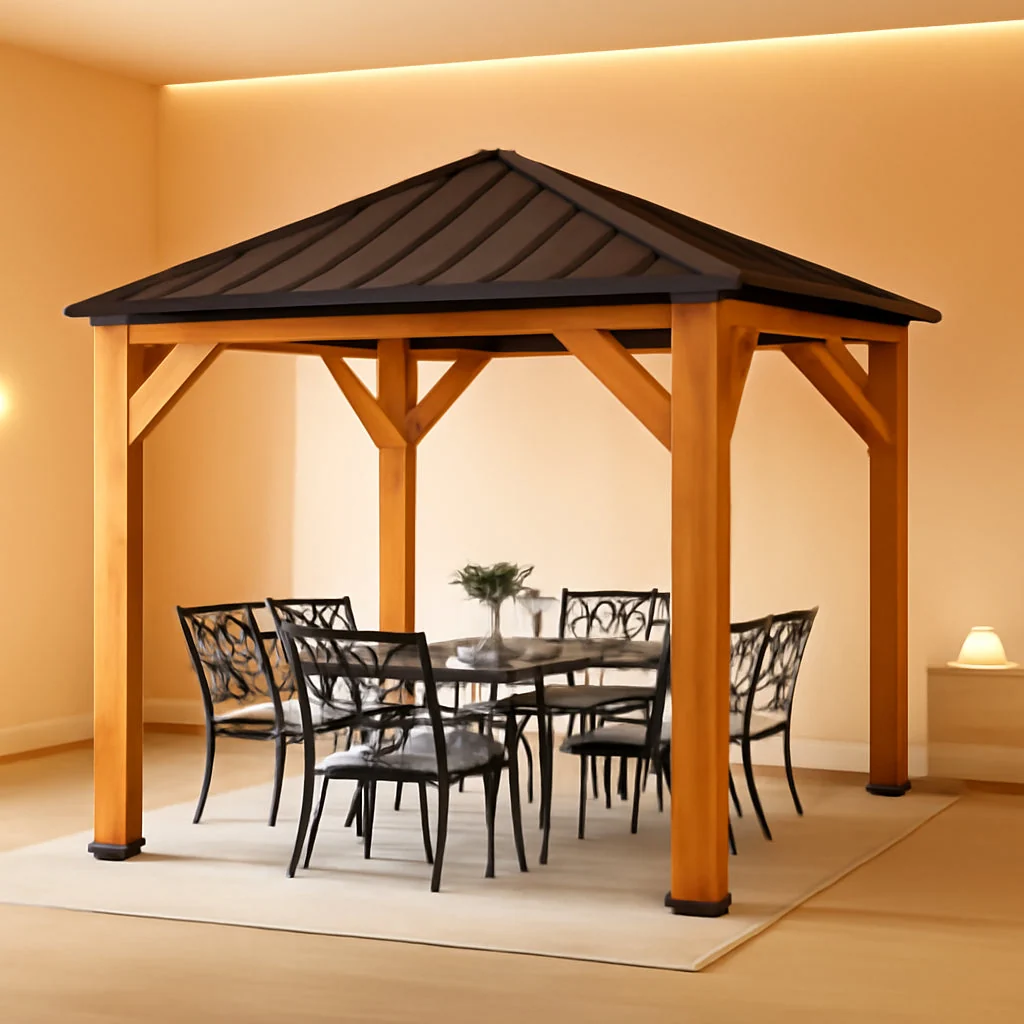 Excellent 10×10 Hardtop Gazebo Premium Outdoor Patio Enclosure Authentic