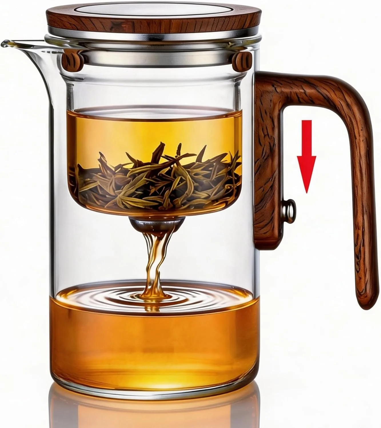 Soft Enchanted Tea Pot with Tea Infuser Loose Leaf Tea Steeper 20 oz Teapot for Loose Leaf Tea Diffusers Glass Tea Maker I Gift for Tea Lovers Sustainable