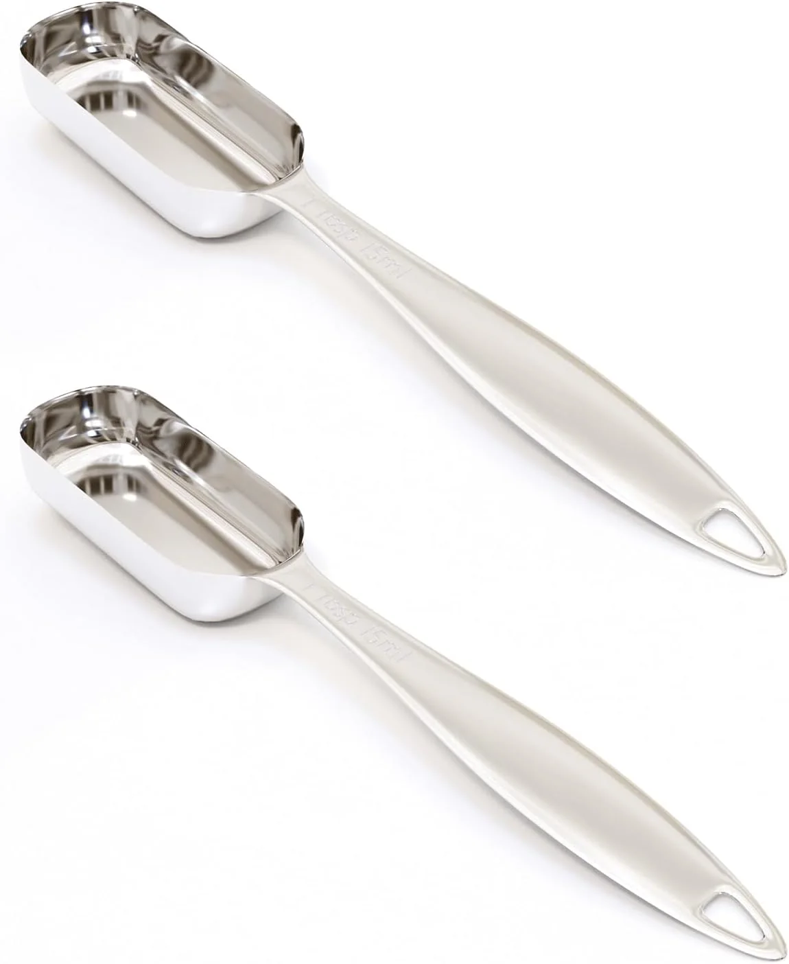 Breathable 2PCS 1tbsp 15ml Measuring Spoon Stainless Steel Measure Teaspoon High Precision Food-Grade ‌Rust- Dishwasher-Safe Easy-Read Markings Multi-Purpose Sturdy amp Durable Trusted