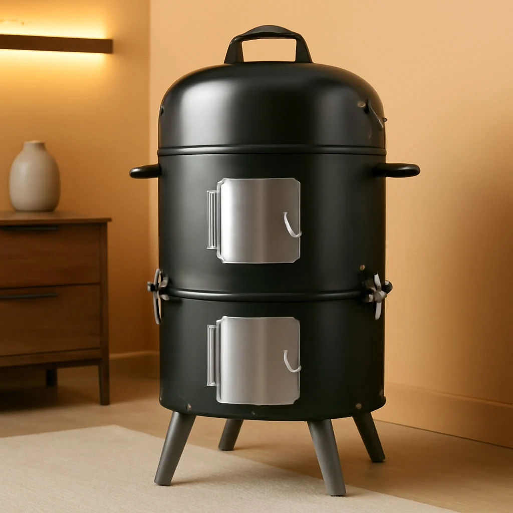 High-Quality Gasone 16Inch Vertical Charcoal Smoker Grill Outdoor Pure