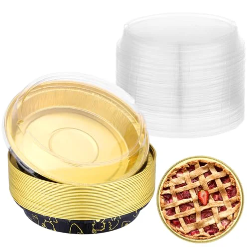 Advanced Mini Pie Pans with Lids 25 Count Quality