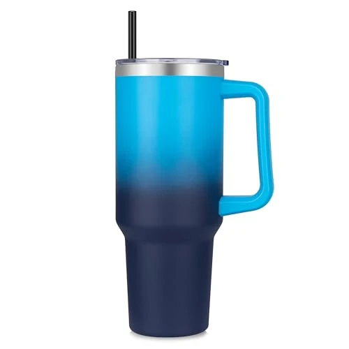 Pure 40 oz Tumbler with Handle and Straw Innovative