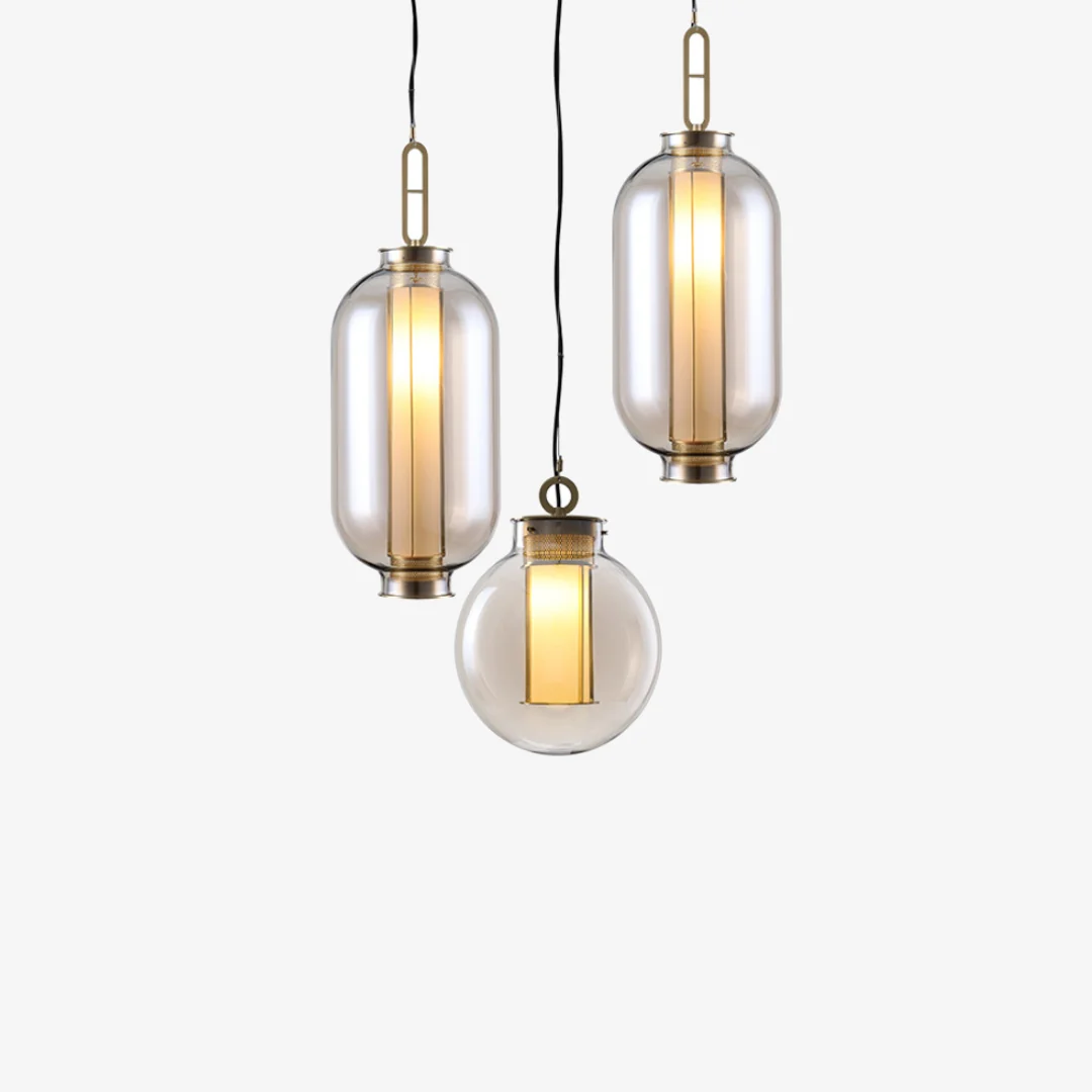 Durable Nordic Cafe Glass Pendant Lamp Professional