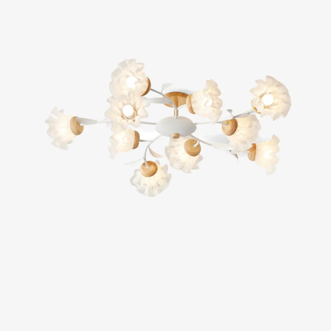 Safe Ueno Flower Ceiling Lamp Natural