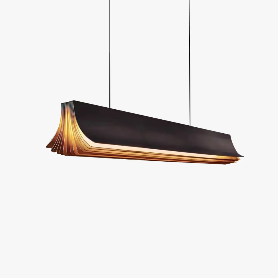 Smooth Modern LED Bookleaf Pendant Lamp Certified