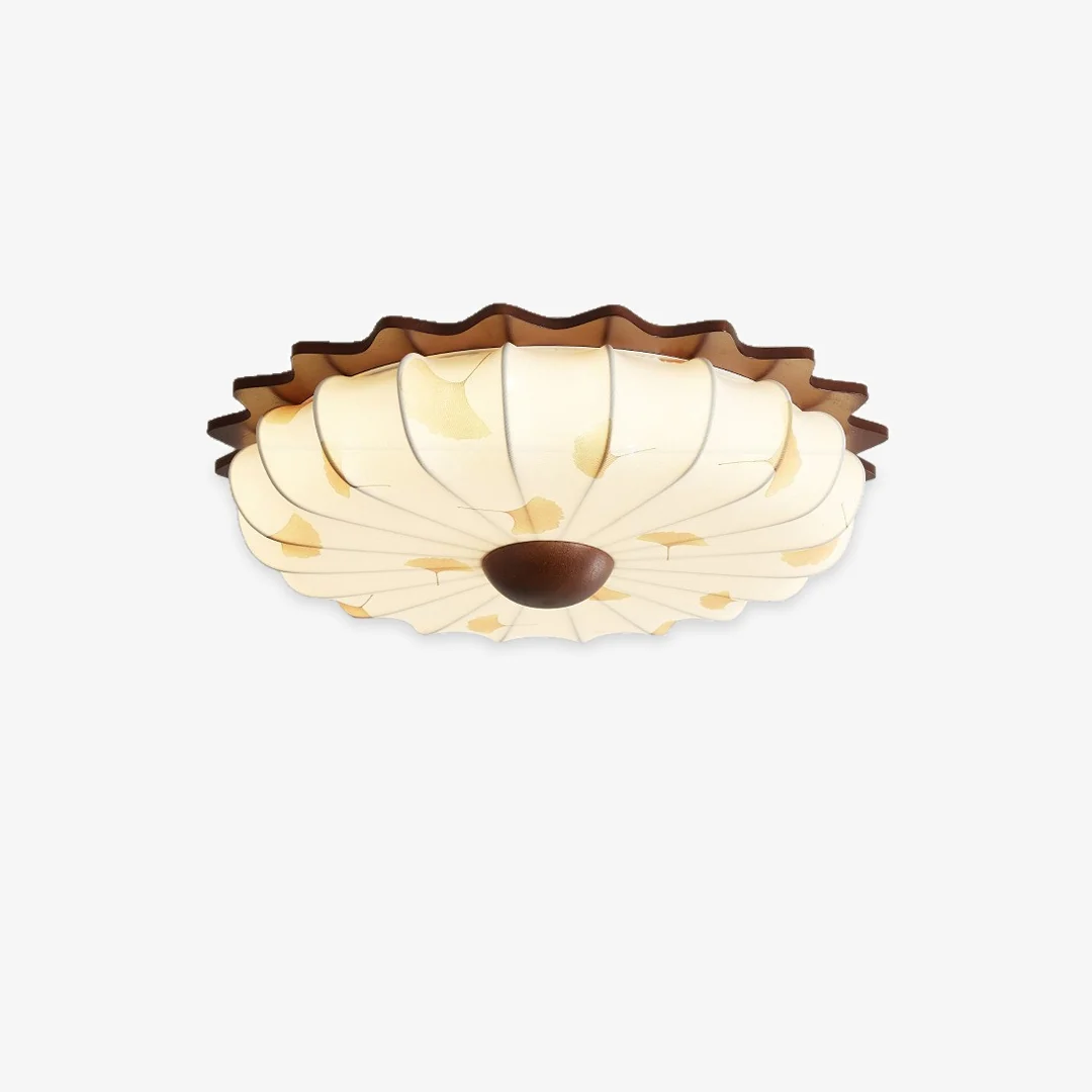 Genuine Ginkgo Leaf Printed Ceiling Lamp Premium Material