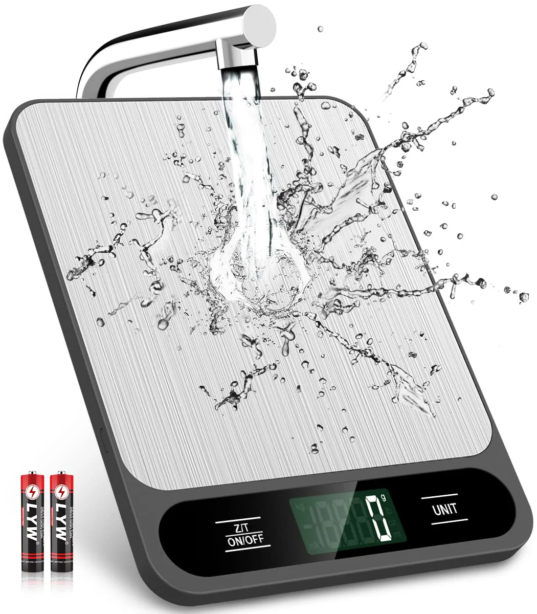 Classic Mik-Nana Food Scale 10kg 22lb Digital Kitchen Scale Weight Grams and Ounces for Baking Cooking Coffee Package Postage 6 Units with Tare Function Eco-Friendly