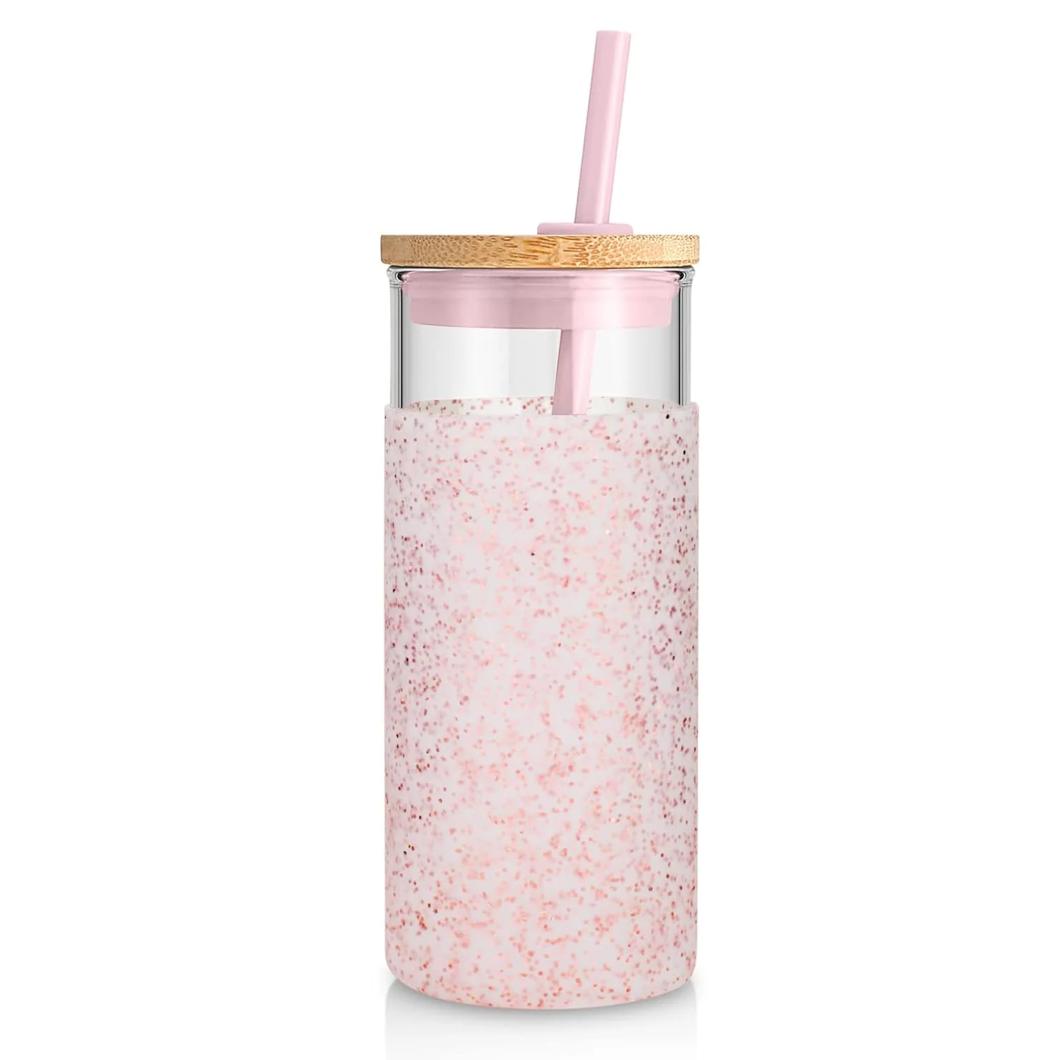 Trusted Tronco 20 oz Glass Tumbler with Lids and Straws Reusable Iced Coffee Cups Borosilicate Glass Cups with Bamboo Lid Silicone Sleeve Dishwasher Safe Cup Holder Friendly BPA- Iced Coffee Tumbler High-Quality
