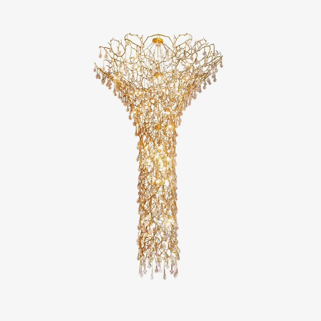 Specialty Tree Branch Staircase Chandelier Smooth