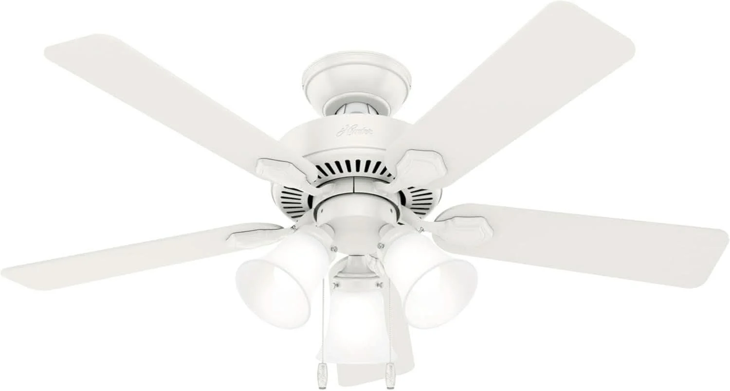 Artisan 44 Inch Indoor Ceiling Fan With LED Lights Quiet Motor High-End