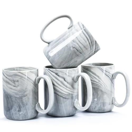 Top-Quality Coffee Mugs Set of 4 4 Count Pure