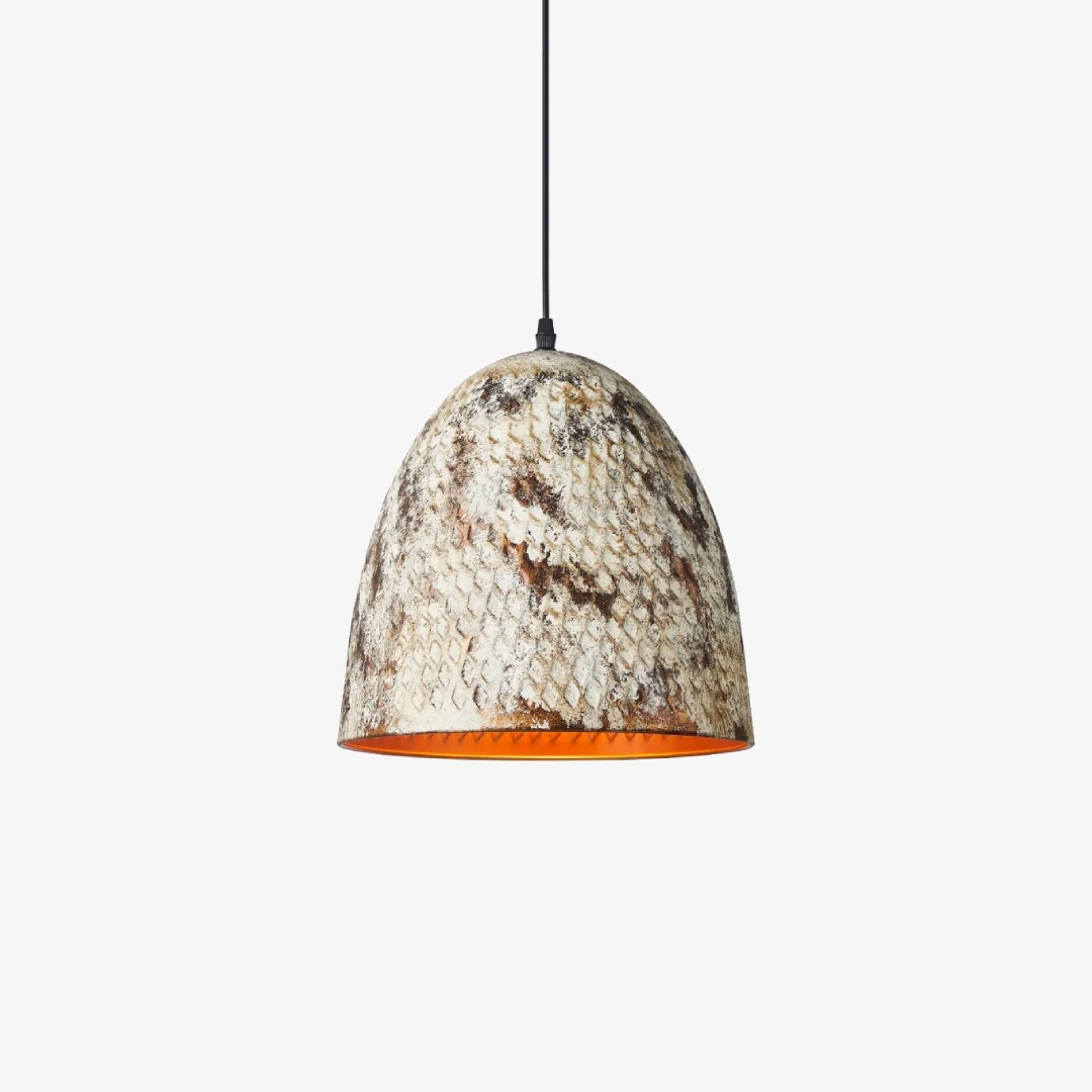 Artisan Python Texture Pendant Lamp Detailed