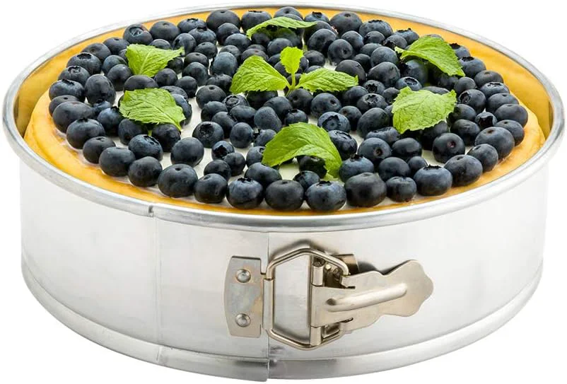 Dependable Restaurantware Met Lux 9 Inch Round Cake Pan 1 Springform Springform Pan – Removable Bottom Release Latch Silver Aluminum Cheesecake Pan For Baking High-Quality