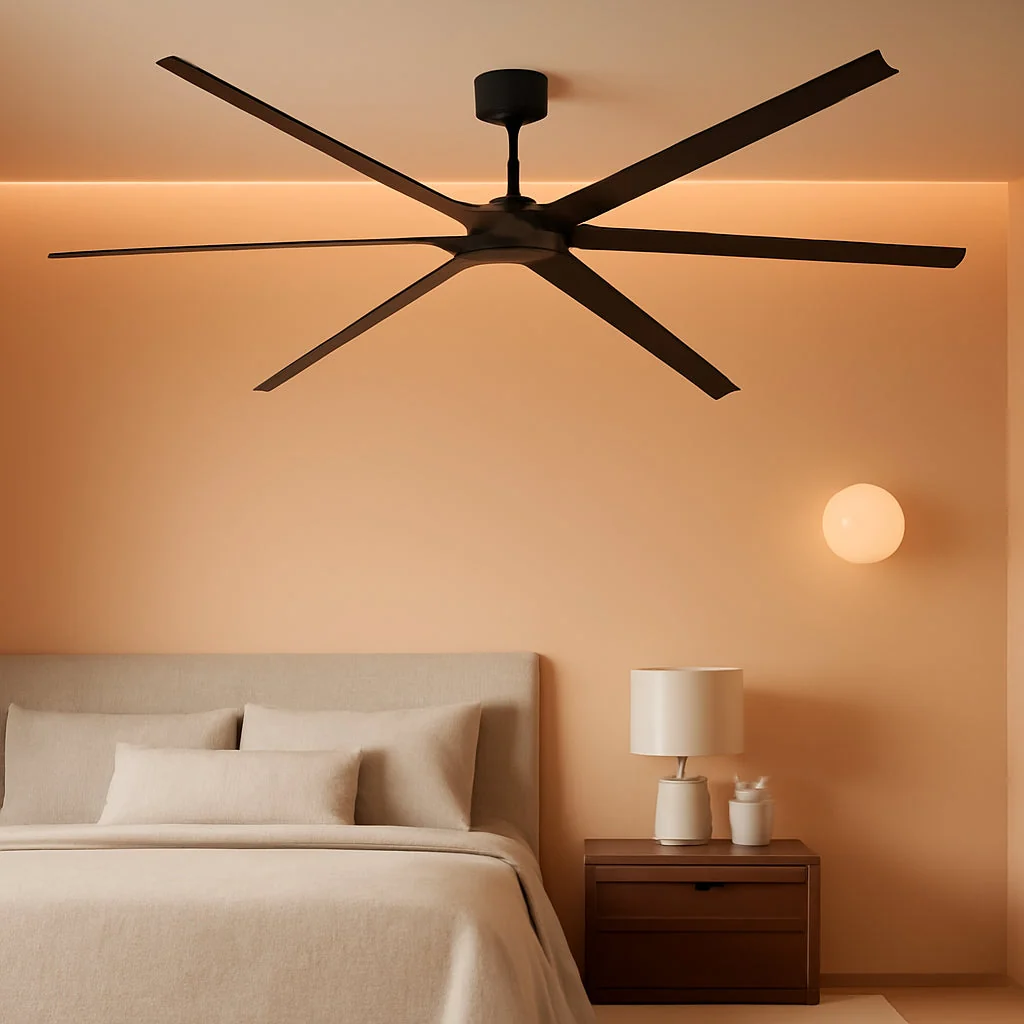 Elegant Black 120-Inch Reinforced Multipurpose Ceiling Fan Lightweight
