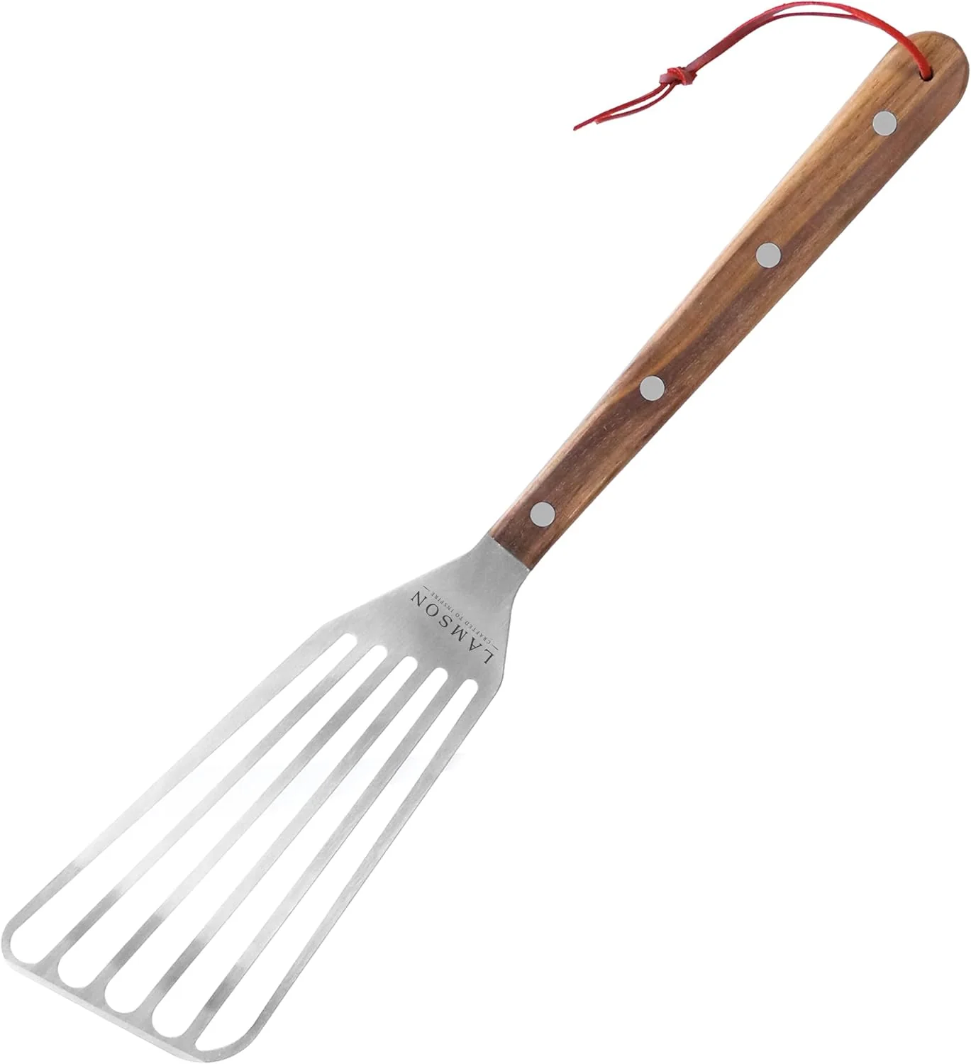 Environmentally Friendly Lamson Premier 20 Walnut BBQ Slotted Fish and Vegetable Turner Fast