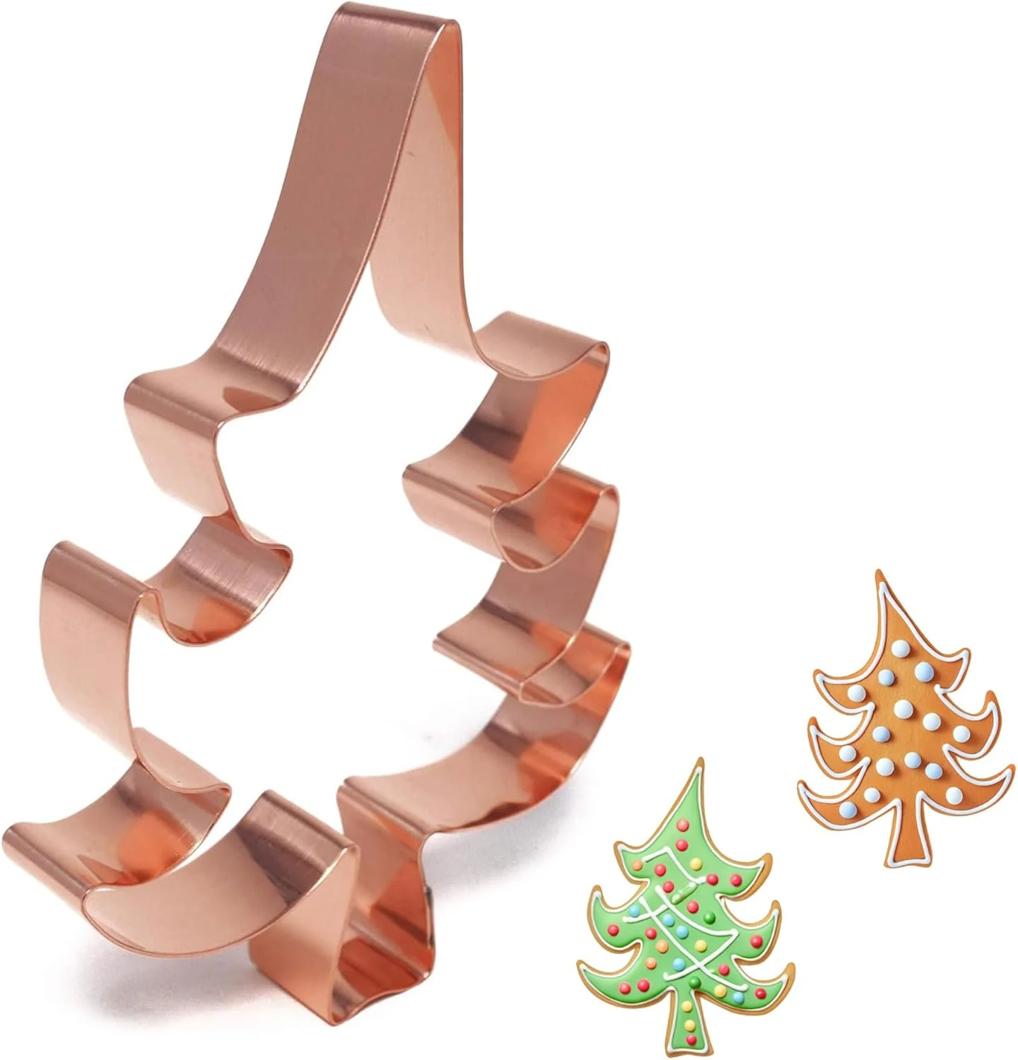 Minimalist Whimsical Christmas Tree Cookie Cutter 5.5 Inch Handcrafted in USA by The Fussy Pup Verified